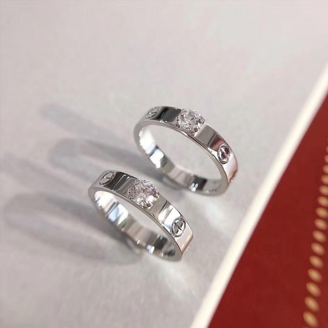 [Shinejoy]LOVE RING 3.6MM 1 BIG DIAMOND