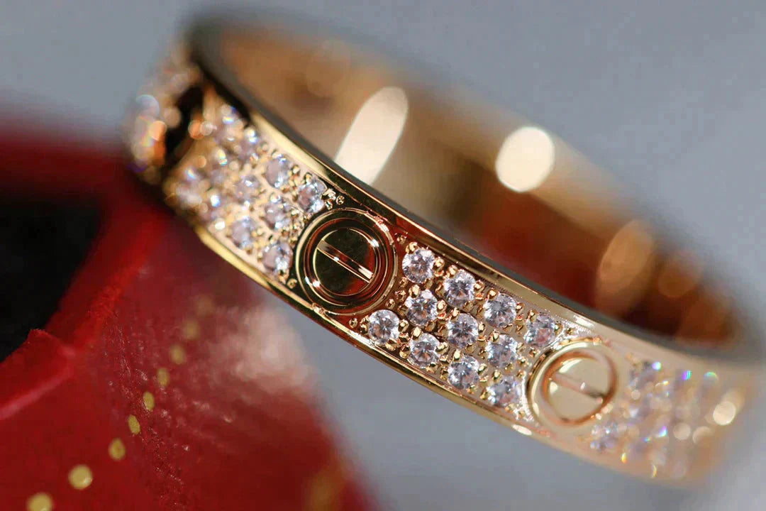 [Shinejoy]LOVE RING 3.6MM DIAMOND PAVED