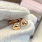 [Shinejoy]DREAM EARRINGS 3 MOTIFS ONYX MOP PINK GOLD