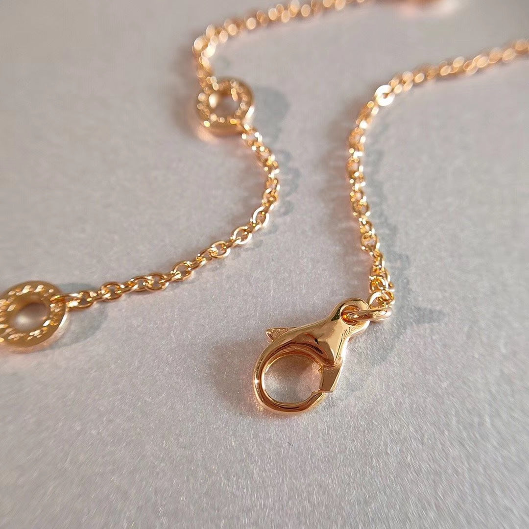 [Shinejoy]ZERO 1 NECKLACE PINK GOLD