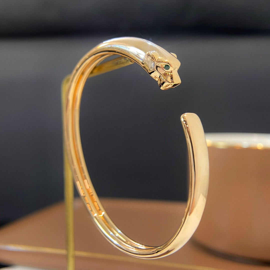 [Shinejoy]PANTHERE GOLD OPEN BRACELET