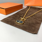 [Shinejoy] COLLIER CHAINE VERSO EN CÉRAMIQUE NOIRE