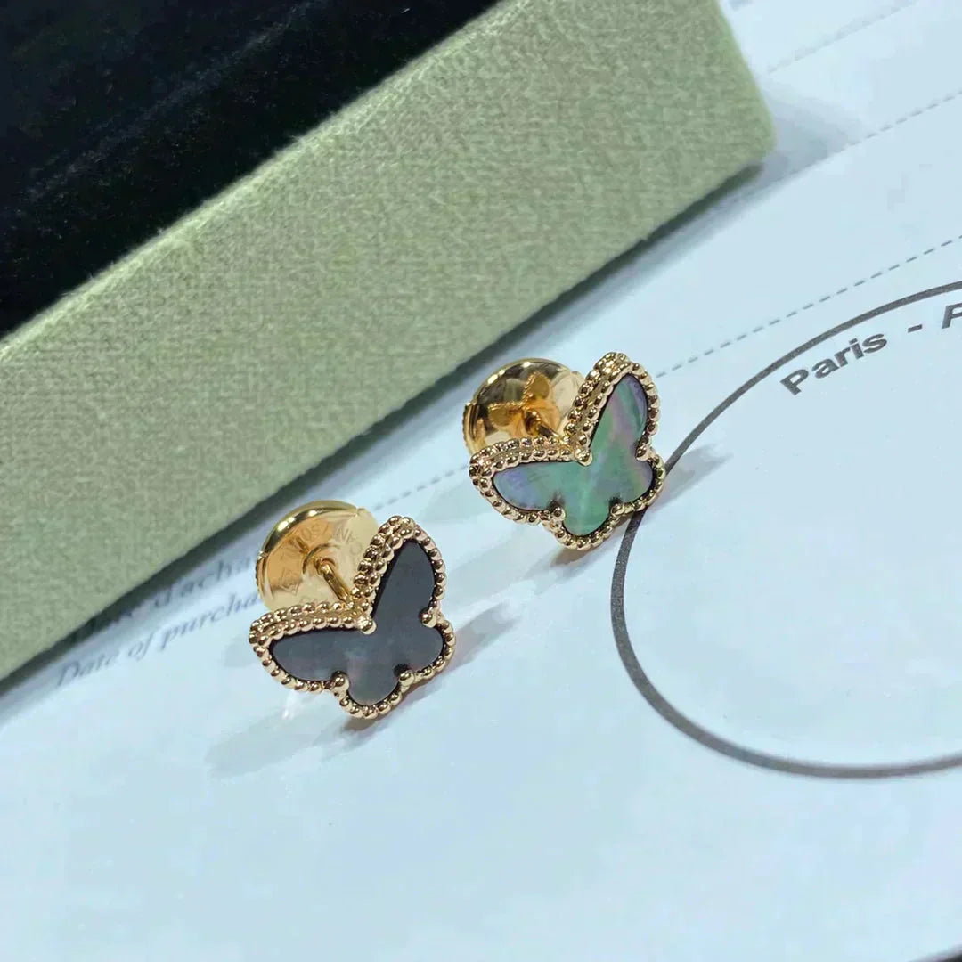 [Shinejoy]BUTTERFLY DARK MOP  EARRINGS