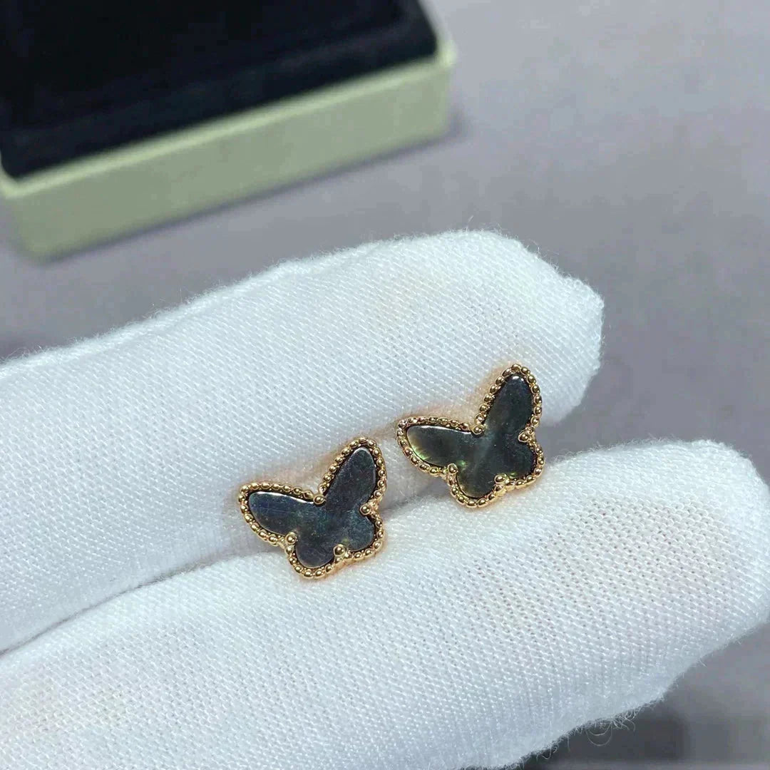 [Shinejoy]BUTTERFLY DARK MOP  EARRINGS