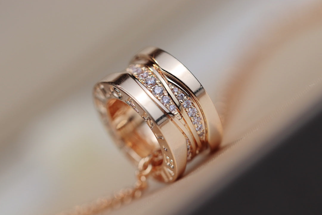 [Shinejoy]ZERO 1 PINK GOLD DIAMOND NECKLACE