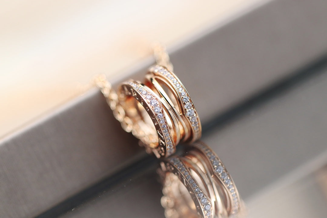 [Shinejoy]ZERO 1 PINK GOLD NECKLACE