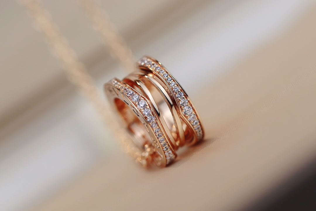 [Shinejoy]ZERO 1 PINK GOLD NECKLACE