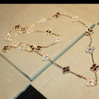 [Shinejoy]CLOVER 20 MOTIFS LASER DIAMOND NECKLACE