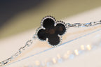 [Shinejoy]CLOVER 20 MOTIFS ONYX DIAMOND SILVER