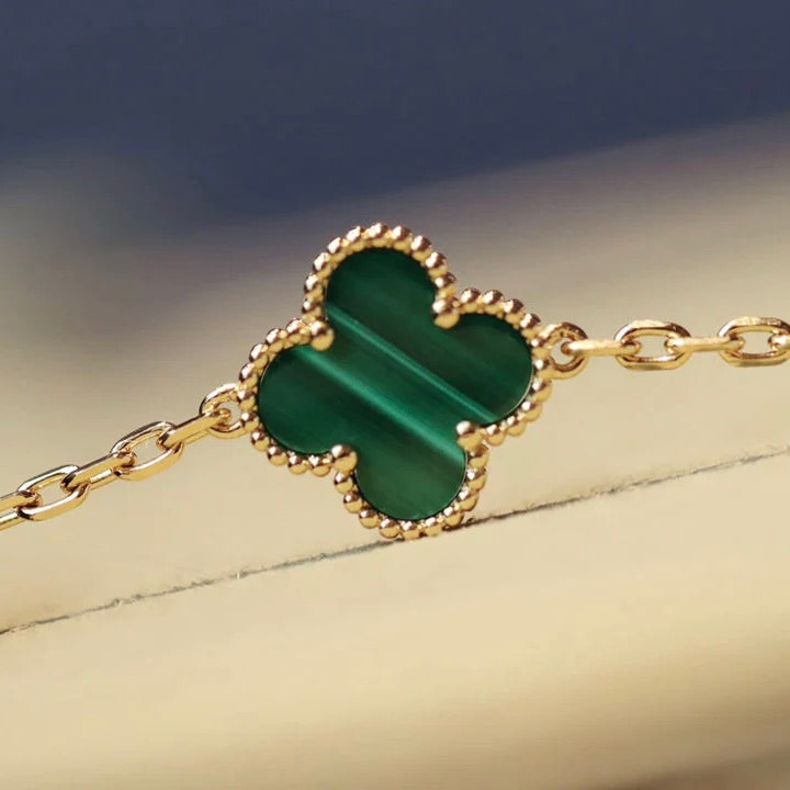 [Shinejoy]CLOVER 20 MOTIFS MALACHITE GOLD