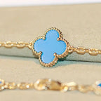 [Shinejoy]CLOVER 20 MOTIFS TURQUOISE GOLD