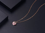 [Shinejoy] COLLIER AMULETTE ROSE GOLD PINK MOP