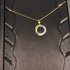 [Shinejoy]TRINITY SILVER GOLD PINK GOLD NECKLACE