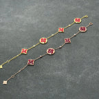 [Shinejoy]STAR AND SUN CARNELIAN 4 MOTIFS 3 DIAMONDS