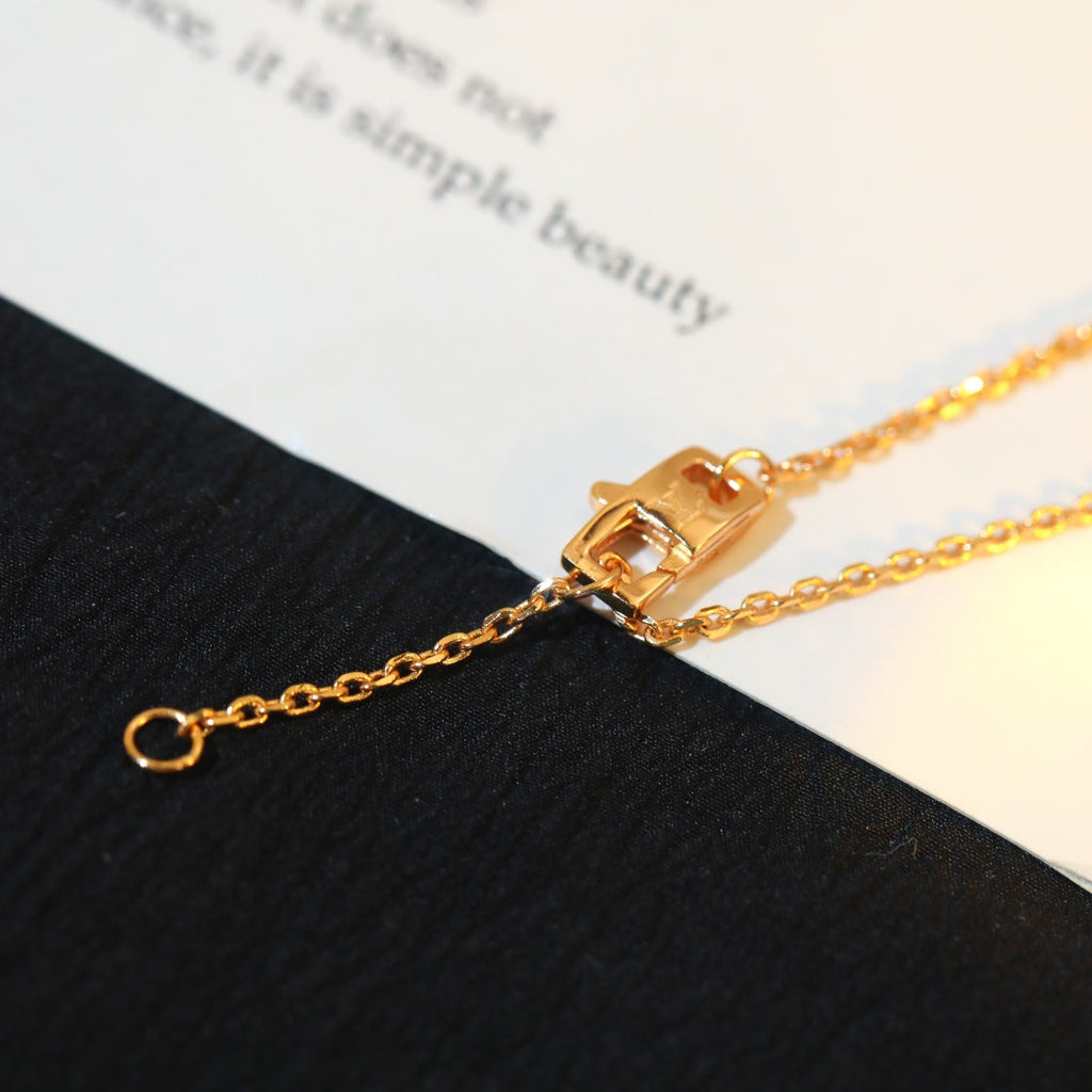 [Shinejoy]STAR AND SUN DIAMOND PINK GOLD NECKLACE