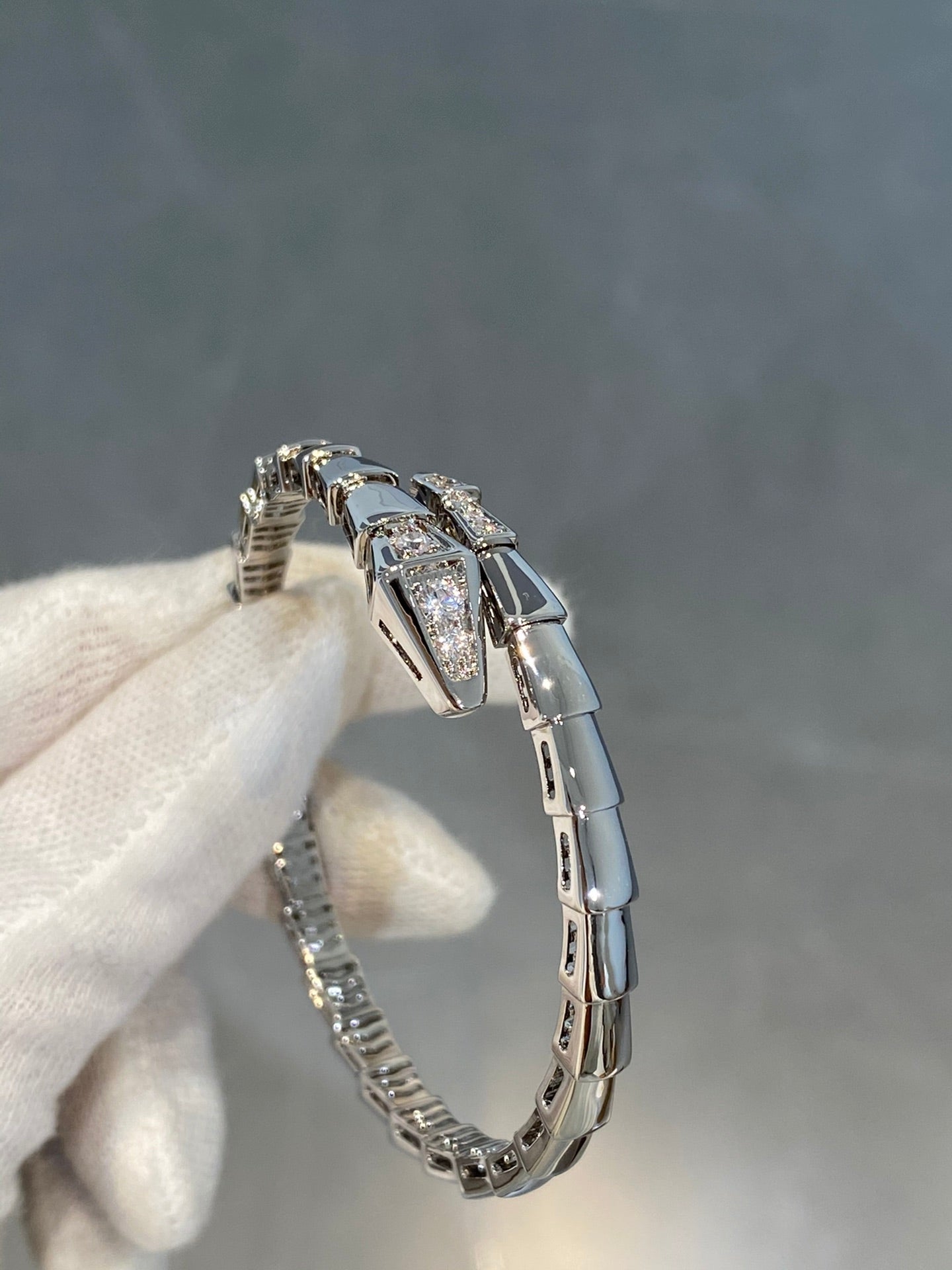 [Shinejoy]SERPENTI BRACELET DIAMONDS SILVER