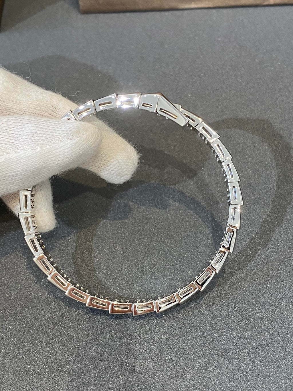 [Shinejoy]SERPENTI BRACELET DIAMONDS SILVER