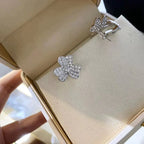 [Shinejoy]CLOVER COMOS DIAMOND EARRINGS SILVER