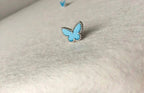 [Shinejoy]BUTTERFLY TURQUOISE EARRINGS SILVER
