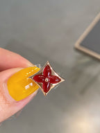 [Shinejoy]STAR AND SUN PINK GOLD CARNELIAN STUD EARRINGS