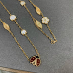 [Shinejoy]LUCKY SPRING 15 MOTIFS GOLD NECKLACE