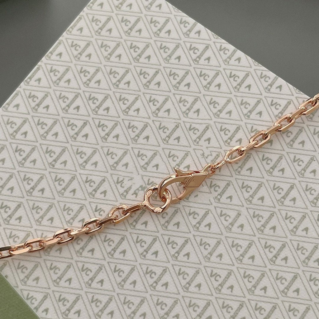 [Shinejoy] COLLIER PRINTEMPS PORTE-BONHEUR 15 MOTIFS OR ROSE