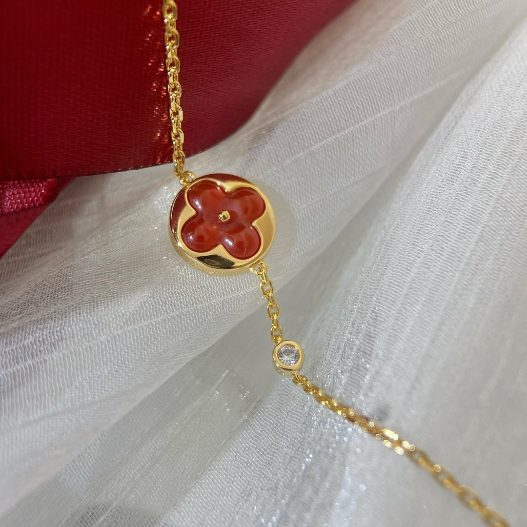 [Shinejoy]SUN PEDANT CARNELIAN BRACELET