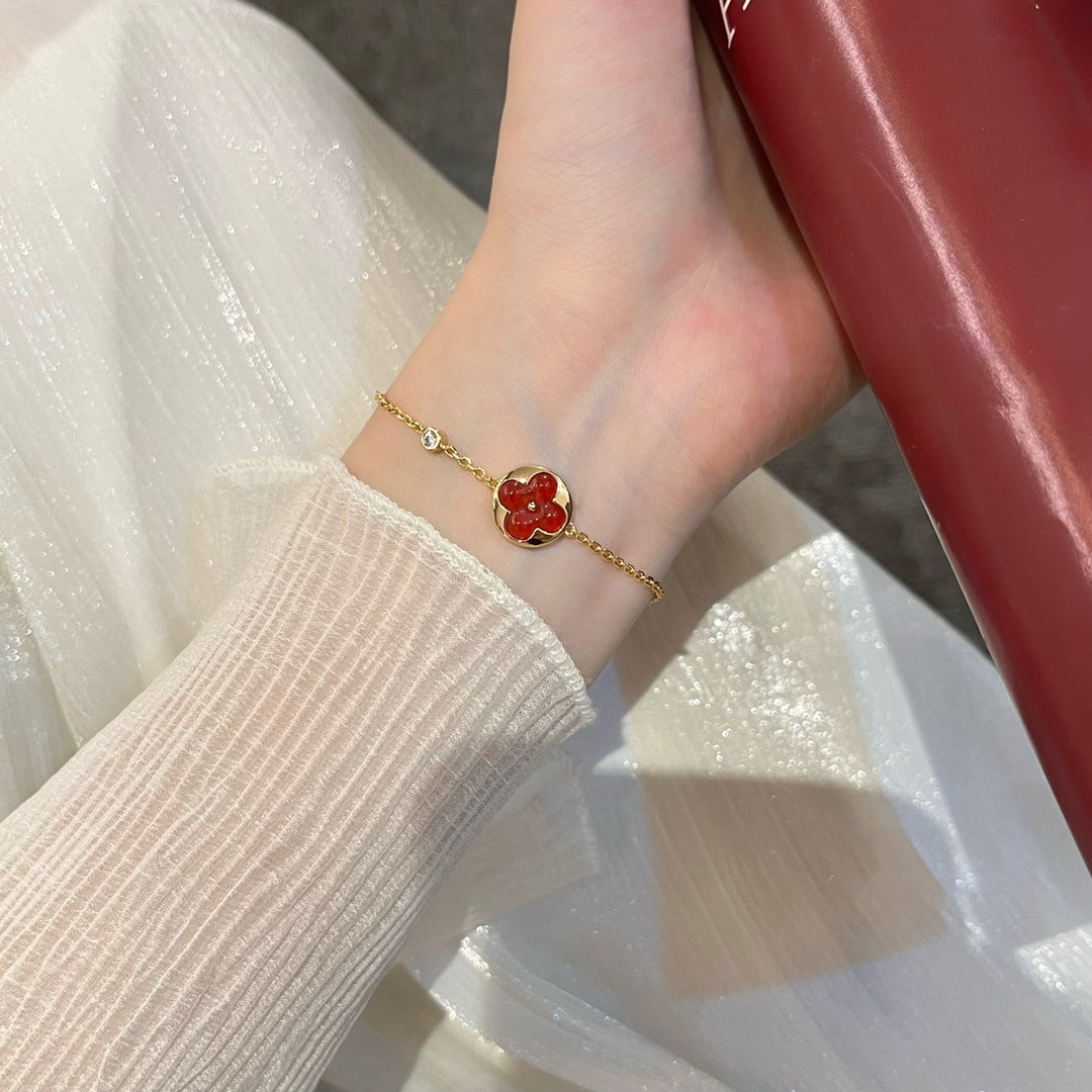 [Shinejoy]SUN PEDANT CARNELIAN BRACELET