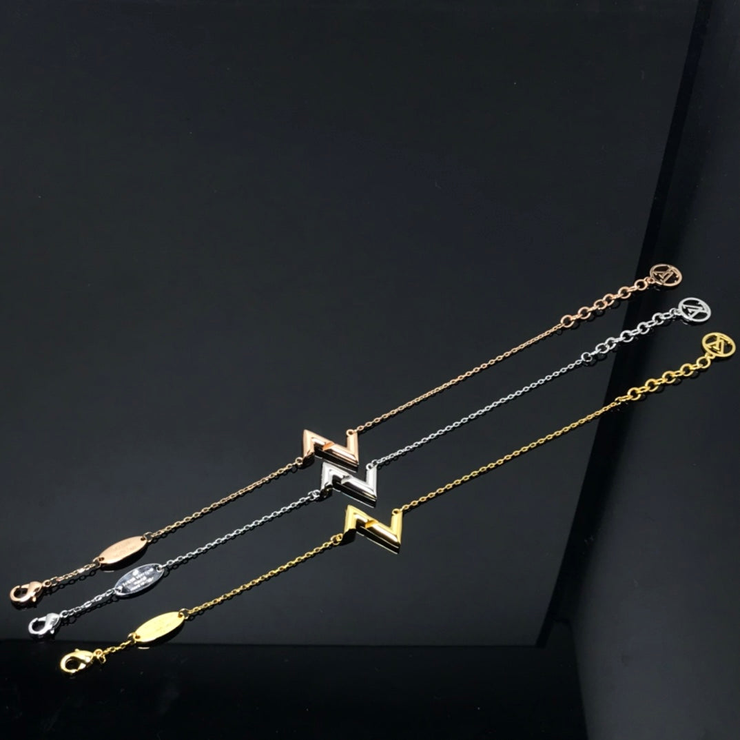 [Shinejoy]VOLT LV LOGO BRACELET