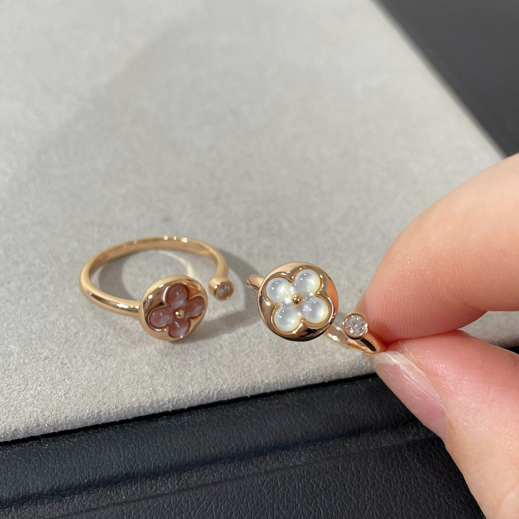 [Shinejoy]SUN 1 DIAMOND PINK MOP RING