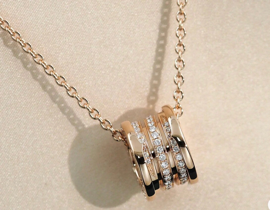 [Shinejoy]ZERO 1 PINK GOLD DIAMOND NECKLACE