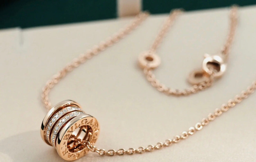 [Shinejoy]ZERO 1 PINK GOLD DIAMOND NECKLACE