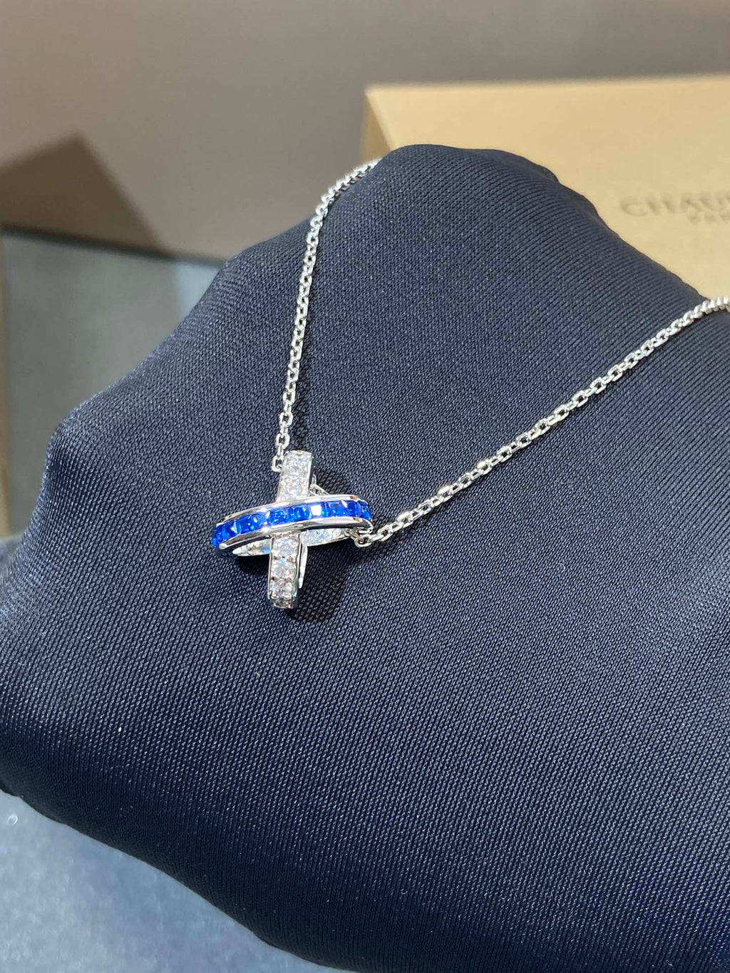 [Shinejoy]LIENS DIAMOND SILVER NECKLACE