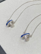 [Shinejoy]LIENS DIAMOND SILVER NECKLACE