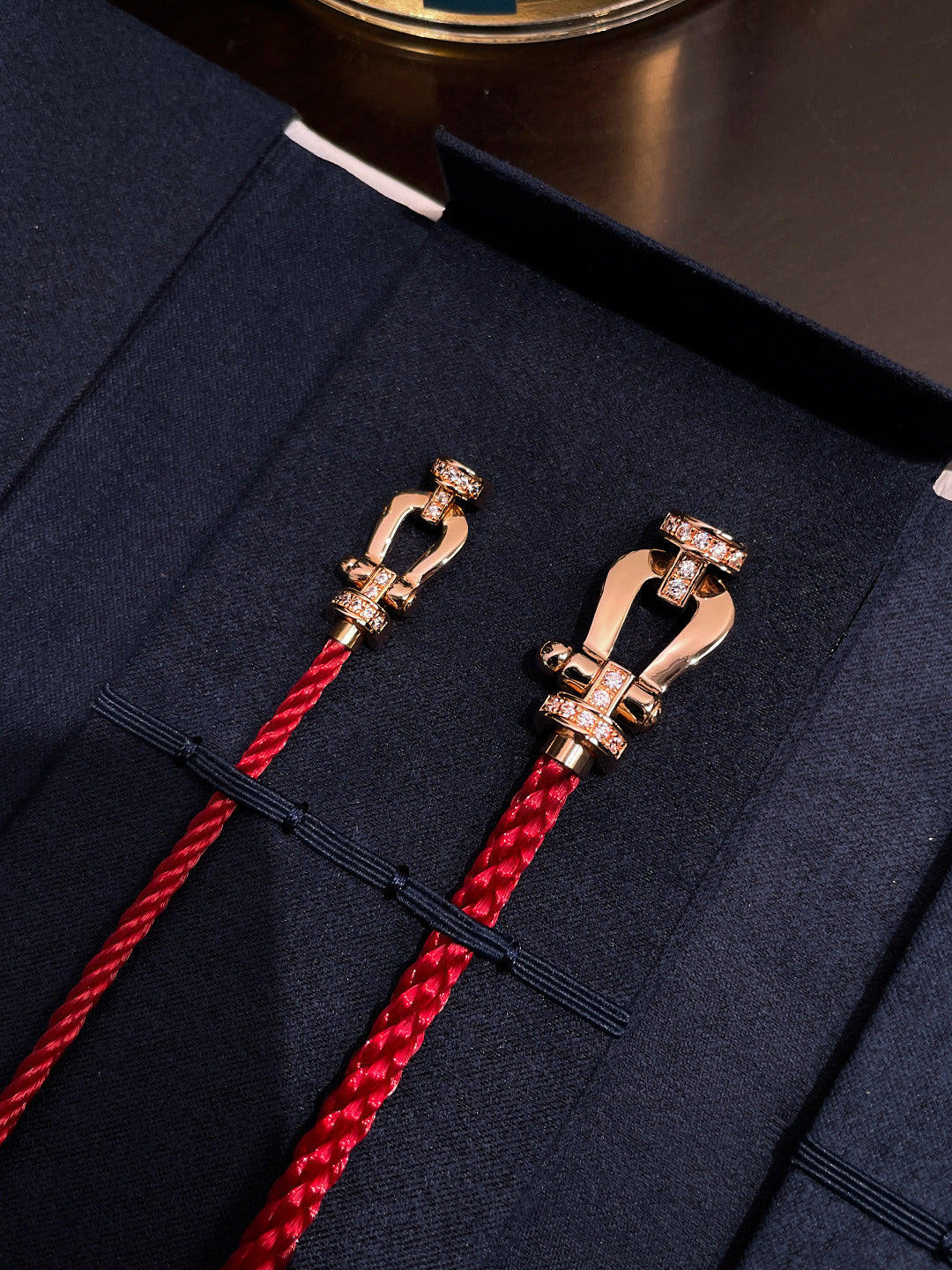 [Shinejoy]FORCE 10 HALF DIAMOND PINK GOLD RED CORDERI LARGE AND MEDIUM MODEL