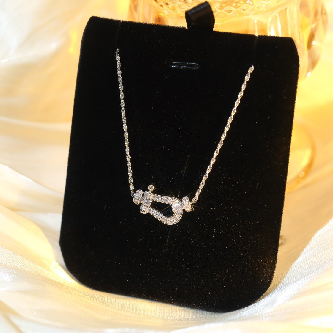 [Shinejoy]FORCE 10 DIAMOND SILVER NECKLACE MINI MODEL