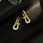 [Shinejoy] FORCE 10 BOUCLES D'OREILLES PENDANTES ENTIÈREMENT EN DIAMANTS MODÈLE MOYEN