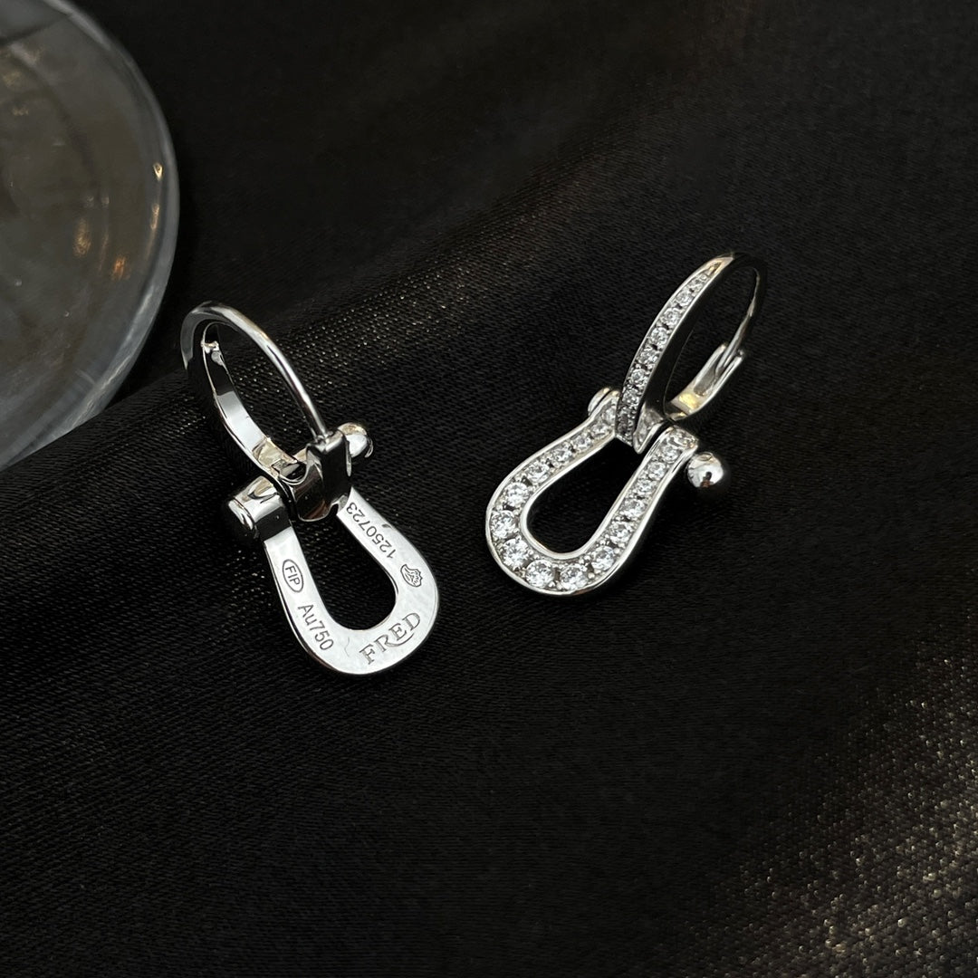 [Shinejoy] FORCE 10 BOUCLES D'OREILLES PENDANTES ENTIÈREMENT EN DIAMANTS MODÈLE MOYEN