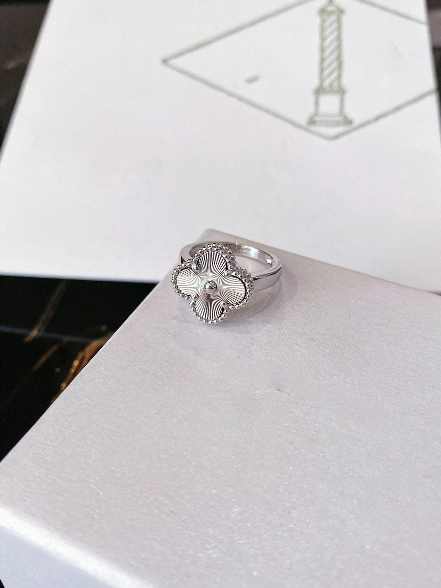 [Shinejoy]CLOVER SILVER RING