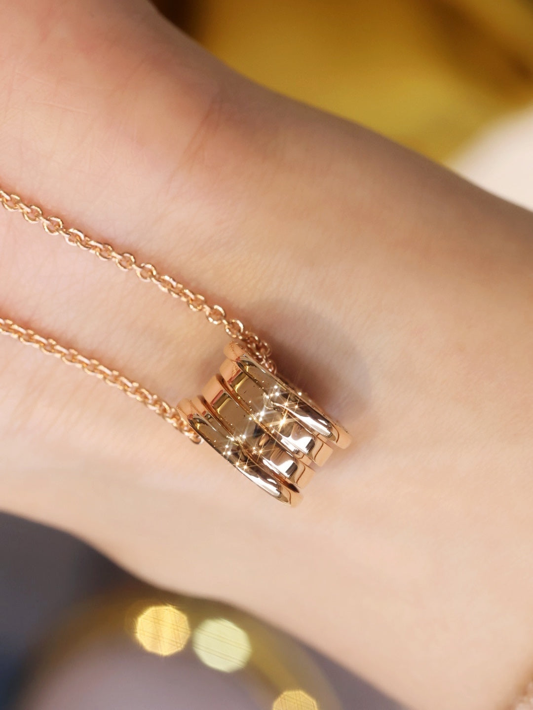 [Shinejoy]ZERO 1 PINK GOLD NECKLACE