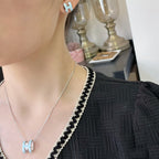 [Shinejoy]POP H SKY BLUE NECKLACE