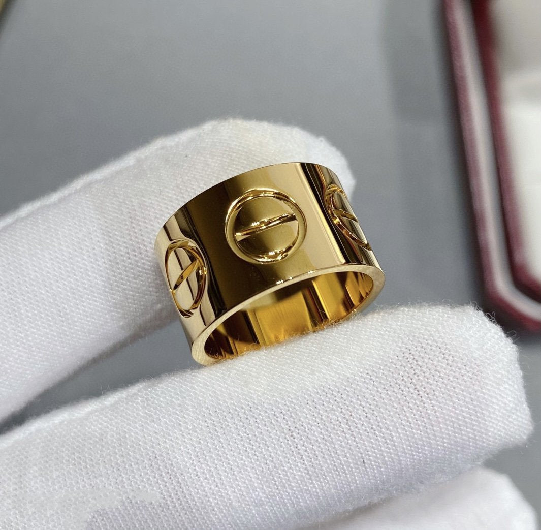 [Shinejoy]LOVE 11MM LARGE RING