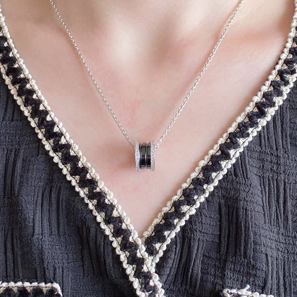 [Shinejoy] COLLIER EN CÉRAMIQUE ZÉRO 1 DIAMANT
