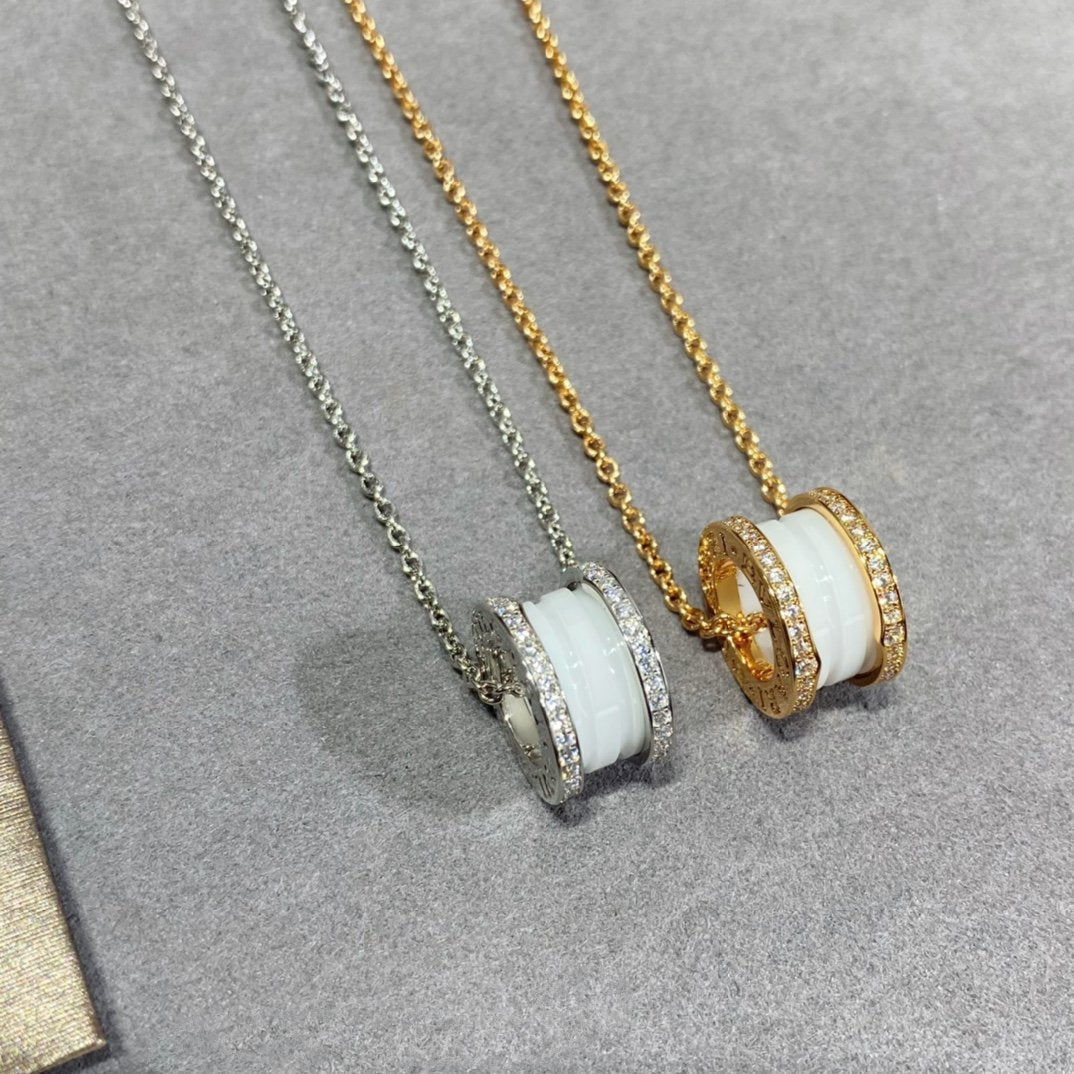 [Shinejoy]ZERO 1 DIAMOND CERAMIC NECKLACE