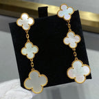 [Shinejoy]CLOVER MOP 3 MOTIFS GOLD EARRINGS