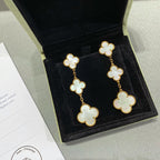 [Shinejoy]CLOVER MOP 3 MOTIFS GOLD EARRINGS