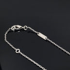 [Shinejoy]CLOVER PIETERSITE SILVER LONG NECKLACE