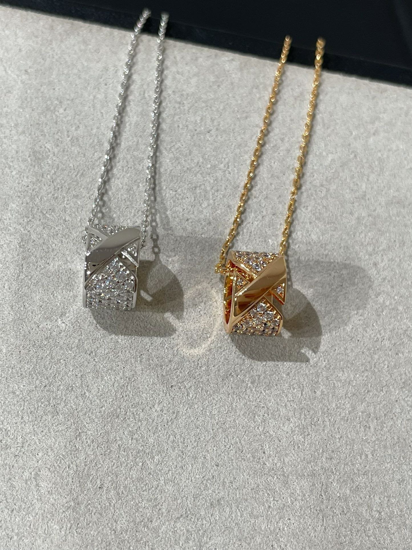 [Shinejoy] COLLIER PAVÉ DE DIAMANTS LIENS EVIDENCE