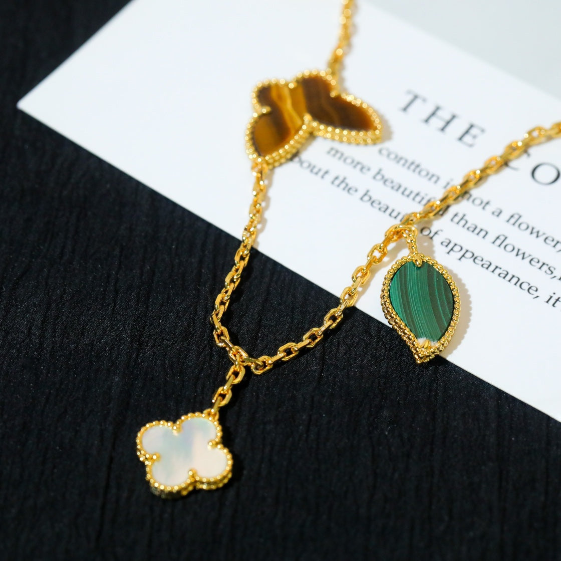 [Shinejoy]LUCKY SPRING 5 MOTIF GOLD BRACELET