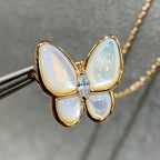 [Shinejoy]BUTTERFLY MOP DIAMOND NECKLACE